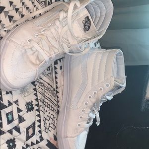 white high top vans